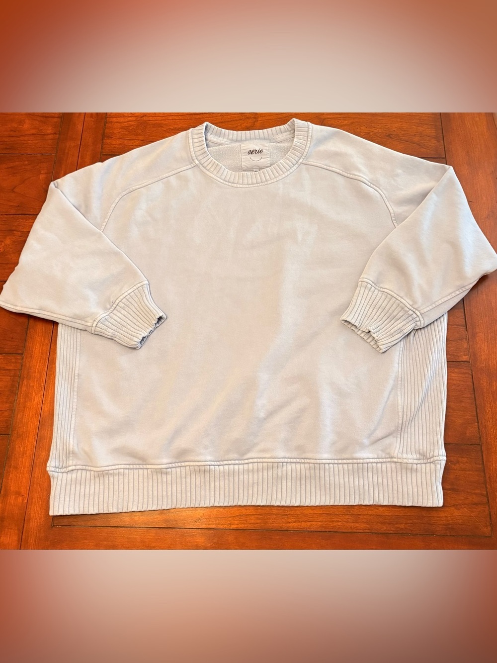 aerie Light Blue Crewneck Sweater